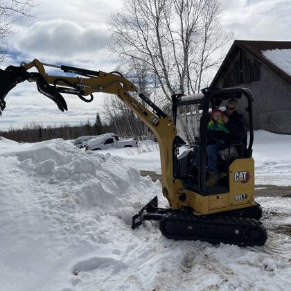 Skc excavation & landscaping having a father son moment 